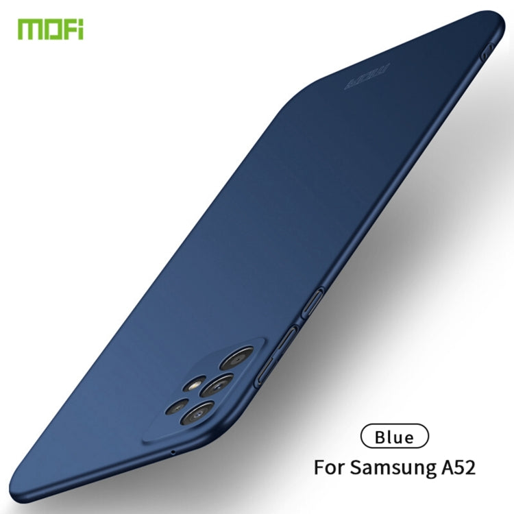 For Samsung Galaxy A52 5G / 4G MOFI Frosted PC Ultra-thin Hard Case(Blue) - Galaxy Phone Cases by MOFI | Online Shopping UK | buy2fix