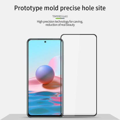 For Xiaomi Redmi Note10 PINWUYO 9H 3D Curved Full Screen Explosion-proof Tempered Glass Film(Black) -  by PINWUYO | Online Shopping UK | buy2fix