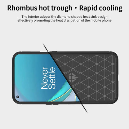 For OnePlus 9 Pro MOFI Gentleness Series Brushed Texture Carbon Fiber Soft TPU Case(Black) - OnePlus Cases by MOFI | Online Shopping UK | buy2fix