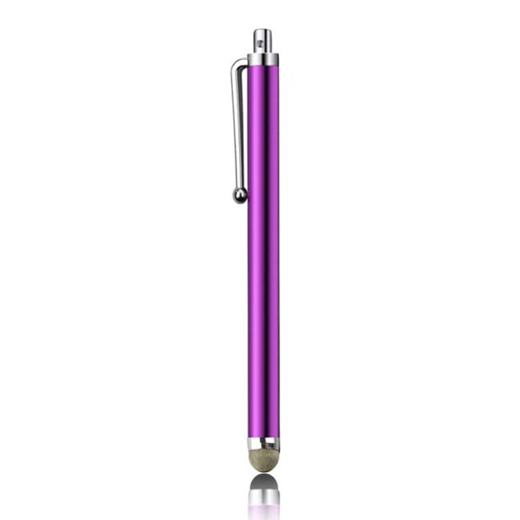 AT-19 Silver Fiber Pen Tip Stylus Capacitive Pen Mobile Phone Tablet Universal Touch Pen(Purple) - Stylus Pen by buy2fix | Online Shopping UK | buy2fix