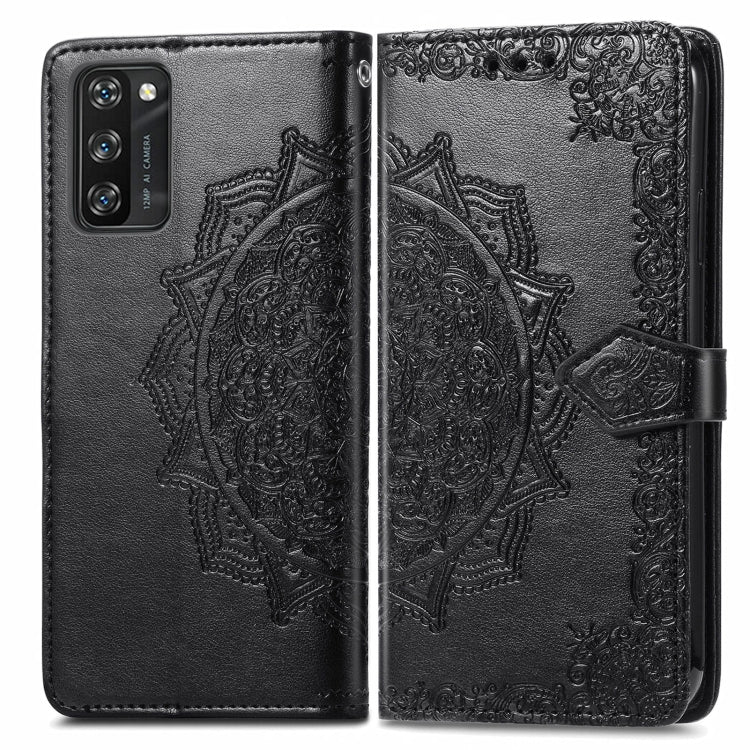 For Blackview A100 Mandala Embossing Pattern Horizontal Flip Leather Case with Holder & Card Slots & Wallet & Lanyard(Black) - More Brand by buy2fix | Online Shopping UK | buy2fix