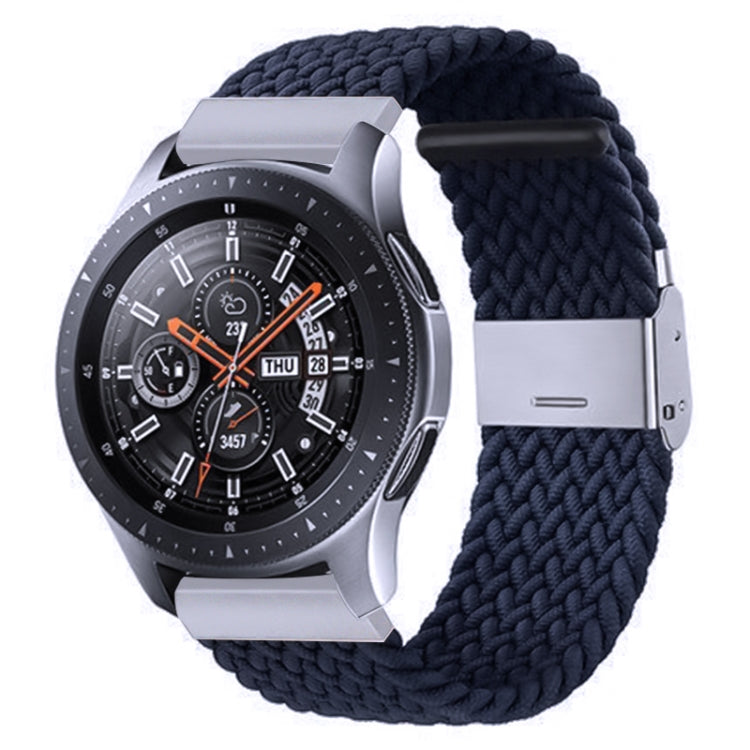 For Samsung Galaxy Watch 4 / Watch 5 20mm Nylon Braided Metal Buckle Watch Band(Charcoal) - Watch Bands by buy2fix | Online Shopping UK | buy2fix