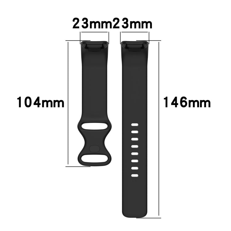 For Fitbit Charge 5 Monochromatic Silicone Watch Band, Size: Small Size(Grey) - Watch Bands by buy2fix | Online Shopping UK | buy2fix