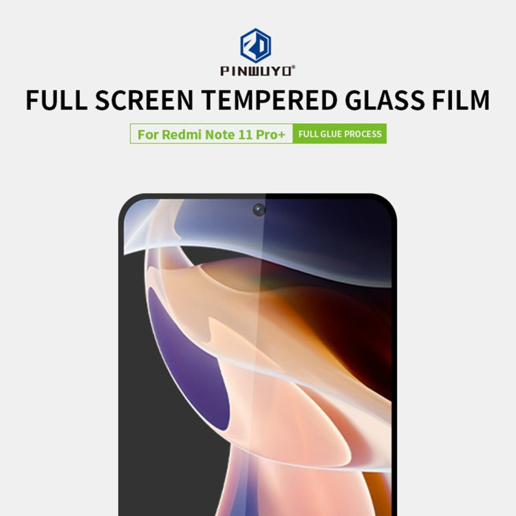For Xiaomi Redmi Note 11 Pro / Note 11 Pro+ PINWUYO 9H 2.5D Full Screen Tempered Glass Film(Black) -  by PINWUYO | Online Shopping UK | buy2fix