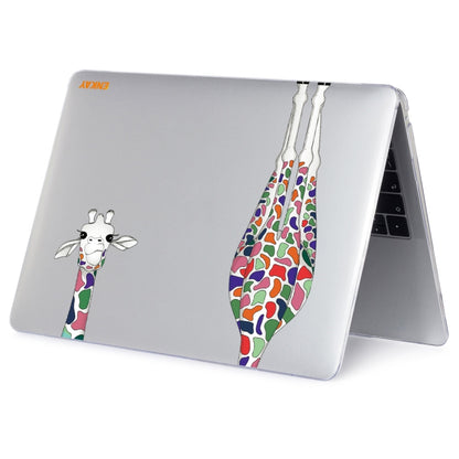 For MacBook Air 13.3 inch A2179 / A2337 ENKAY Hat-Prince Forest Series Pattern Laotop Protective Crystal Case(Giraffe Pattern) - MacBook Air Cases by ENKAY | Online Shopping UK | buy2fix