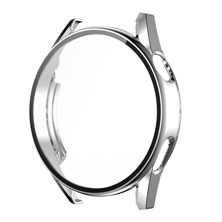 For Huawei Watch GT 3 42mm ENKAY PC Frame + Tempered Glass Protector Composite Case(Silver) - Watch Cases by ENKAY | Online Shopping UK | buy2fix