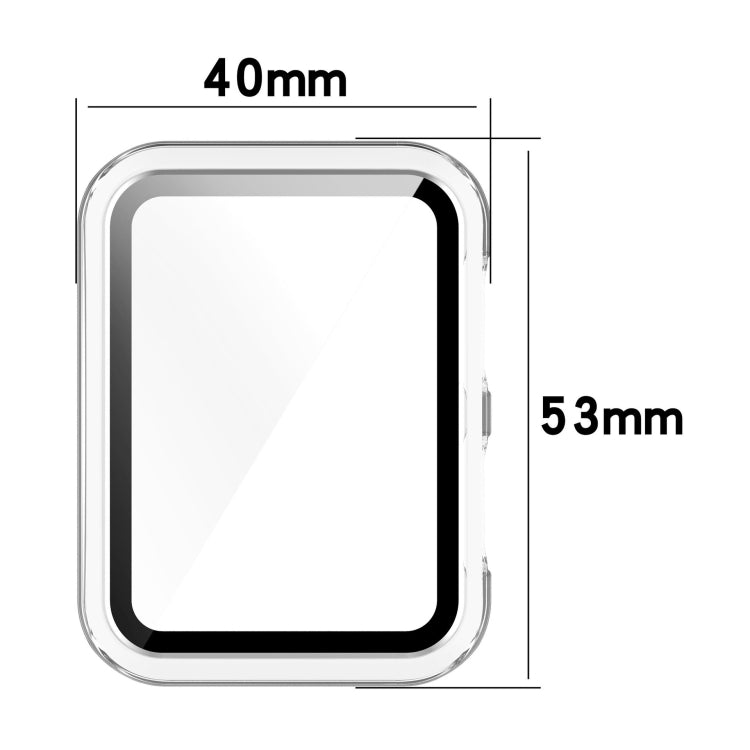 For Huawei Watch D Shockproof PC Protective Case With Tempered Glass Film(Ivory) - Watch Cases by buy2fix | Online Shopping UK | buy2fix