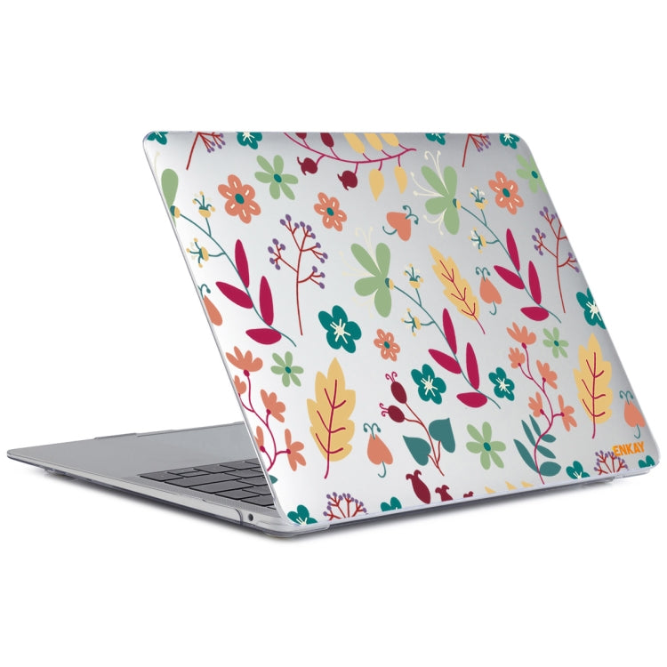 ENKAY Flower Series Pattern Laotop Protective Crystal Case For MacBook Pro 16.2 inch A2485 2021/A2880 2023(Spring) - MacBook Pro Cases by ENKAY | Online Shopping UK | buy2fix