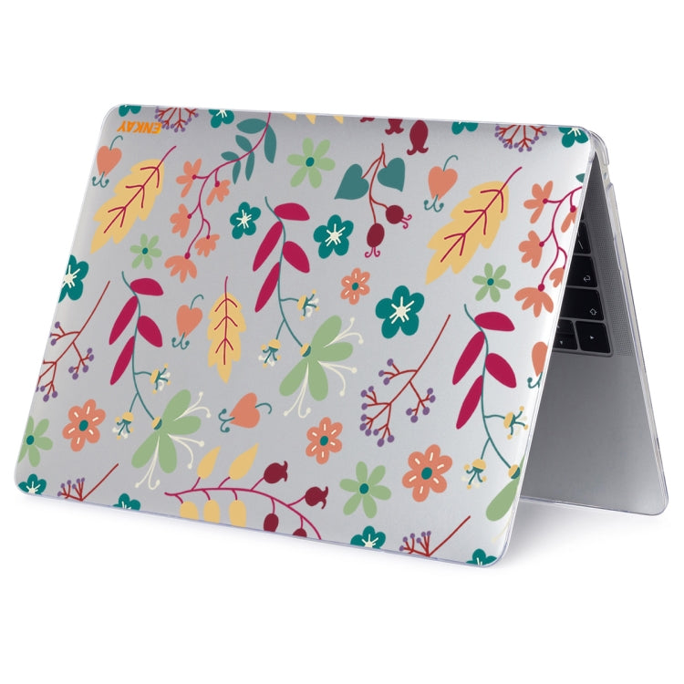 ENKAY Flower Series Pattern Laotop Protective Crystal Case For MacBook Pro 16.2 inch A2485 2021/A2880 2023(Spring) - MacBook Pro Cases by ENKAY | Online Shopping UK | buy2fix