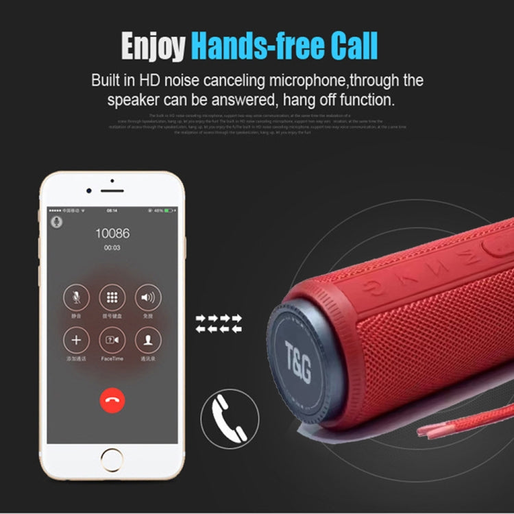 T&G TG332 10W HIFI Stereo Waterproof Portable Bluetooth Speaker(Red) - Desktop Speaker by T&G | Online Shopping UK | buy2fix