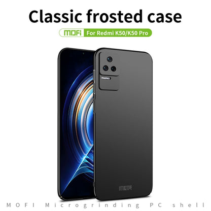 For Xiaomi Redmi K50 / K50 Pro MOFI Frosted PC Ultra-thin Hard  Phone Case(Black) - Xiaomi Cases by MOFI | Online Shopping UK | buy2fix