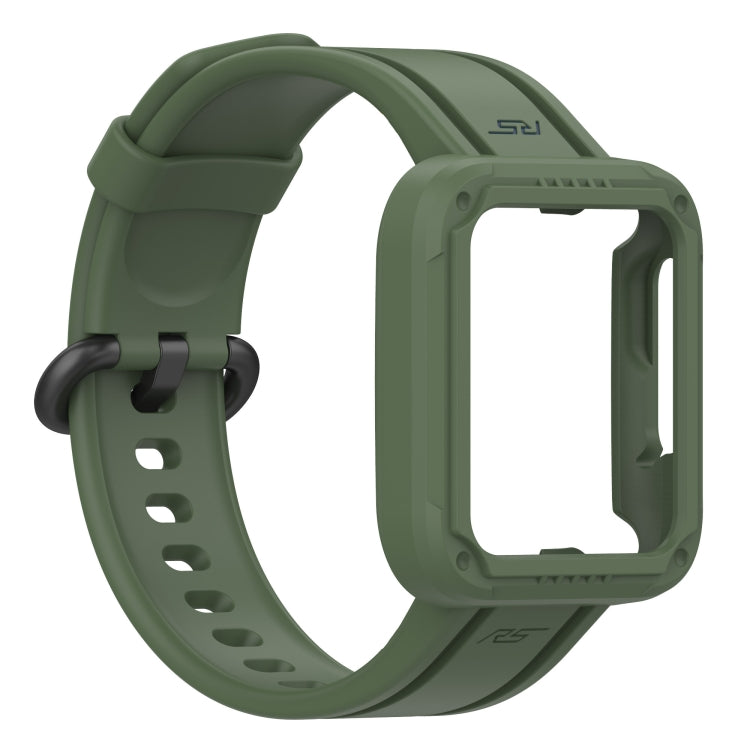 For Xiaomi Mi Watch Lite Silicone Solid Color Watch Band(Dark Green) - Watch Bands by buy2fix | Online Shopping UK | buy2fix