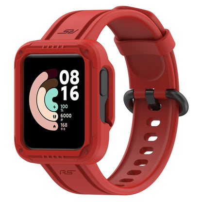 For Xiaomi Mi Watch Lite Silicone Solid Color Watch Band(Red) - Watch Bands by buy2fix | Online Shopping UK | buy2fix