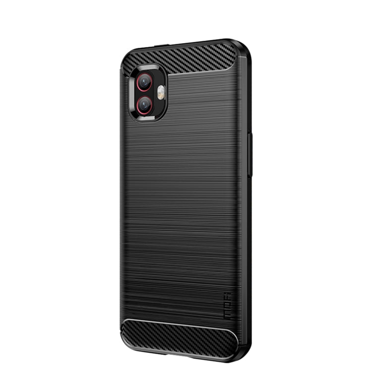 For Samsung Galaxy Xcover6 Pro / Xcover Pro 2 MOFI Gentleness Brushed Carbon Fiber Soft TPU Case(Black) -  by MOFI | Online Shopping UK | buy2fix