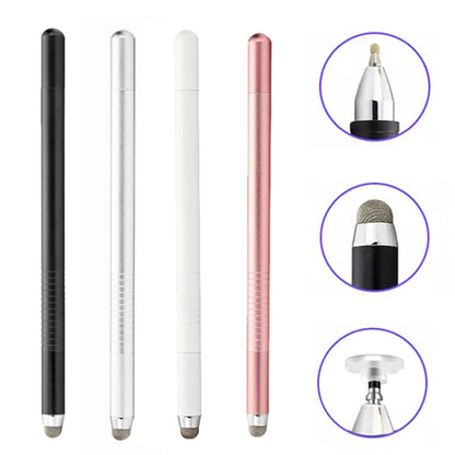 AT-32 3-in-1 Precision Sucker Capacitive Pen + Conductive Cloth Head + Handwriting Signature Pen Mobile Phone Touch Screen Pen with 2 Pen Head(Black) - Stylus Pen by buy2fix | Online Shopping UK | buy2fix