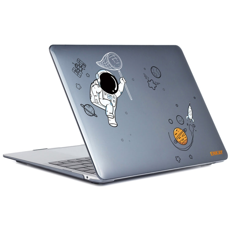 For MacBook Pro 14.2 A2442/A2779 2023 ENKAY Hat-Prince 3 in 1 Spaceman Pattern Laotop Protective Crystal Case with TPU Keyboard Film / Anti-dust Plugs, Version:EU(Spaceman No.2) - MacBook Pro Cases by ENKAY | Online Shopping UK | buy2fix