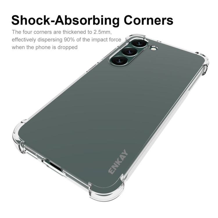 For Samsung Galaxy S23+ 5G ENKAY Hat-Prince Clear TPU Shockproof Phone Case - Galaxy S23+ 5G Cases by ENKAY | Online Shopping UK | buy2fix