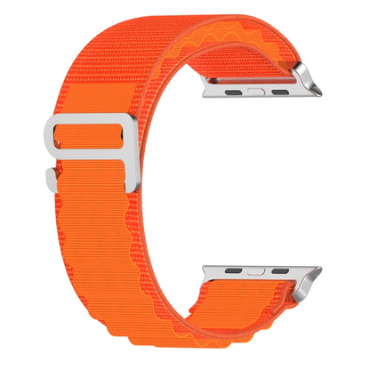 Double Color Nylon Watch Band For Apple Watch Ultra 49mm(Orange) - Watch Bands by buy2fix | Online Shopping UK | buy2fix