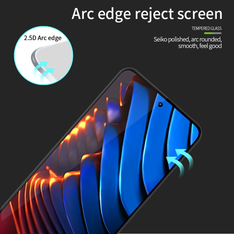 For Xiaomi Poco X5 PINWUYO 9H 2.5D Full Screen Tempered Glass Film(Black) -  by PINWUYO | Online Shopping UK | buy2fix