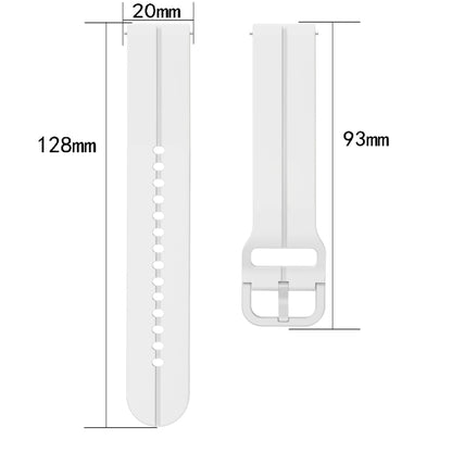 For Garmin Venu 20mm Loop Silicone Watch Band(White) - Watch Bands by buy2fix | Online Shopping UK | buy2fix