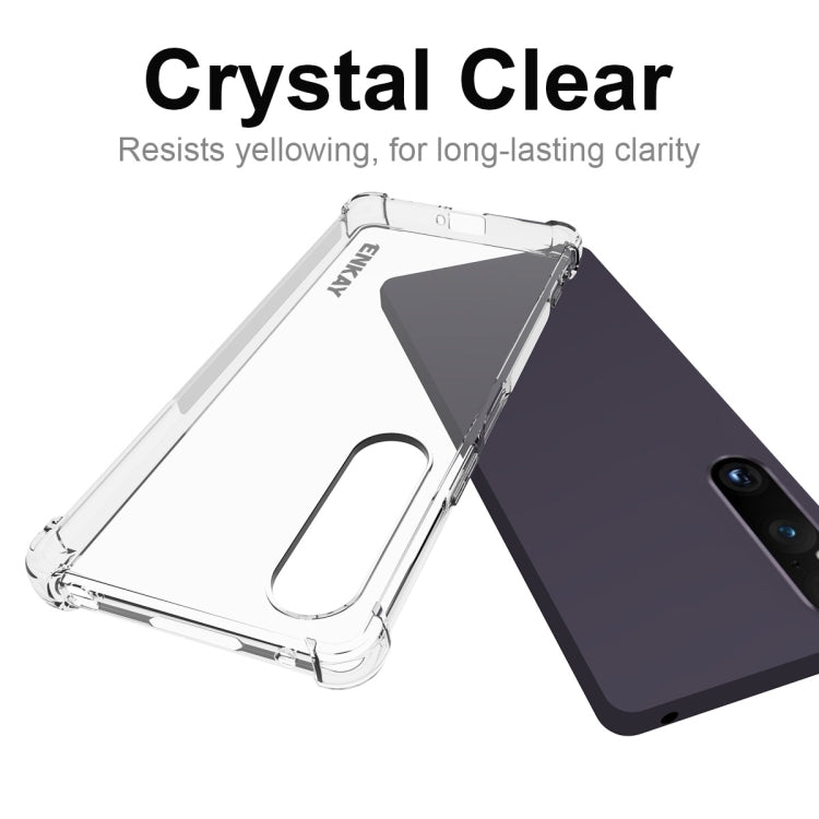 For Sony Xperia 1 V ENKAY Hat-Prince Clear TPU Shockproof Phone Case - Sony Cases by ENKAY | Online Shopping UK | buy2fix