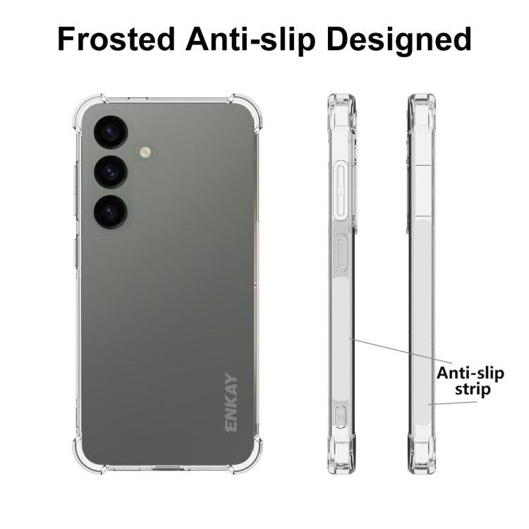 For Samsung Galaxy S24+ 5G ENKAY Clear TPU Shockproof Anti-slip Phone Case - Galaxy S24+ 5G Cases by ENKAY | Online Shopping UK | buy2fix