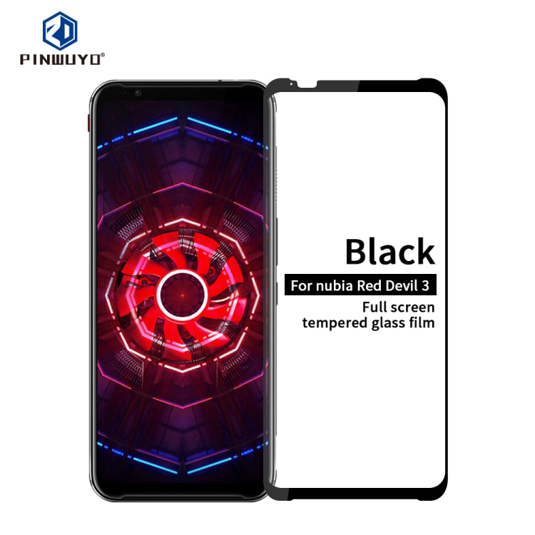 PINWUYO 9H 2.5D Full Glue Tempered Glass Film for ZTE Nubian Red Devil 3 - ZTE Tempered Glass by PINWUYO | Online Shopping UK | buy2fix