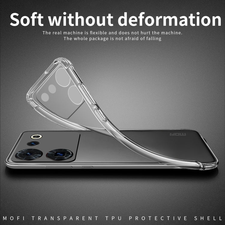 For ZTE Nubia Z50 Ultra MOFI Ming Series Ultra-thin TPU Phone Case(Transparent) - ZTE Cases by MOFI | Online Shopping UK | buy2fix