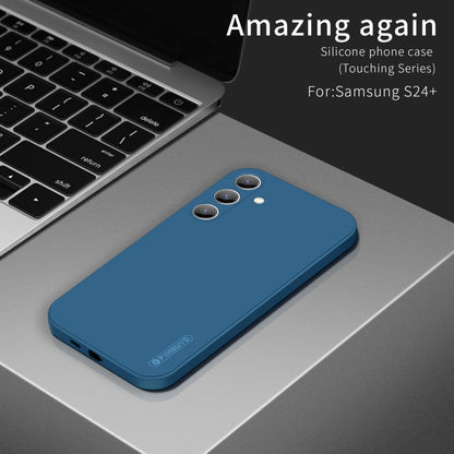 For Samsung Galaxy S24+ 5G PINWUYO Sense Series Liquid Silicone TPU Phone Case(Blue) - Galaxy S24+ 5G Cases by PINWUYO | Online Shopping UK | buy2fix