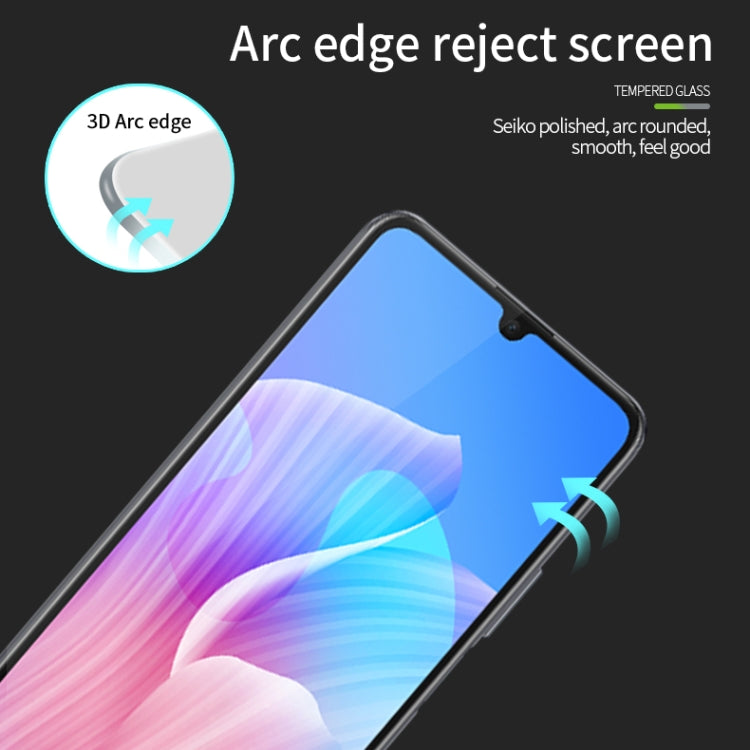 For Samsung Galaxy A24 MOFI 9H 3D Explosion-proof Curved Screen Tempered Glass Film(Black) - Galaxy Tempered Glass by MOFI | Online Shopping UK | buy2fix