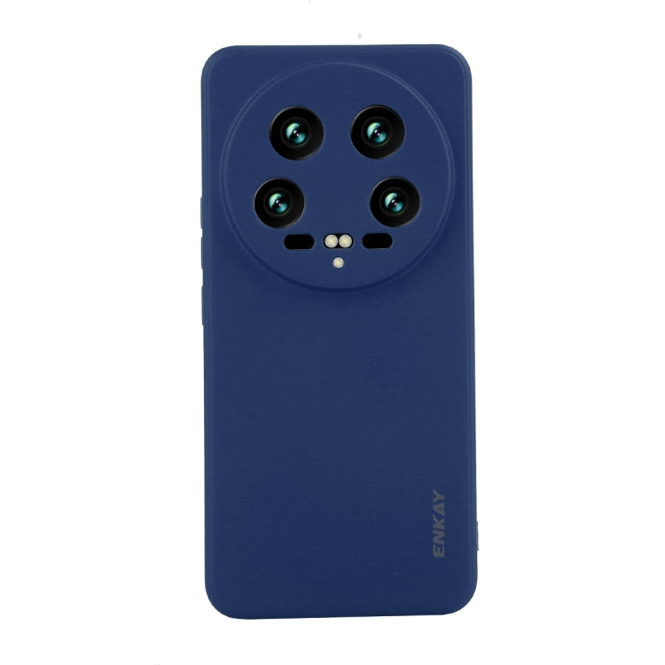 For Xiaomi 14 Ultra ENKAY Hat-Prince Liquid Silicone Shockproof Soft Phone Case(Dark Blue) - 14 Ultra Cases by ENKAY | Online Shopping UK | buy2fix