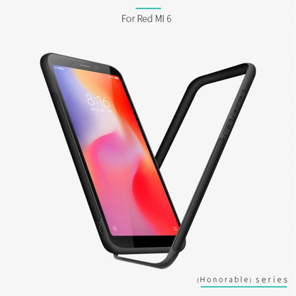 PINWUYO Shockproof Waterproof Full Coverage PC + TPU + Skin Protective Case for Xiaomi Redmi 6(Black) - Xiaomi Cases by PINWUYO | Online Shopping UK | buy2fix