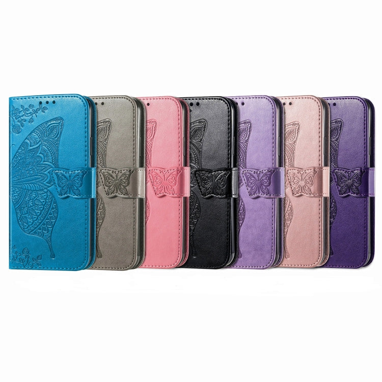 For Motorola Moto G Power 2024 Butterfly Love Flower Embossed Leather Phone Case(Light Purple) - Motorola Cases by buy2fix | Online Shopping UK | buy2fix