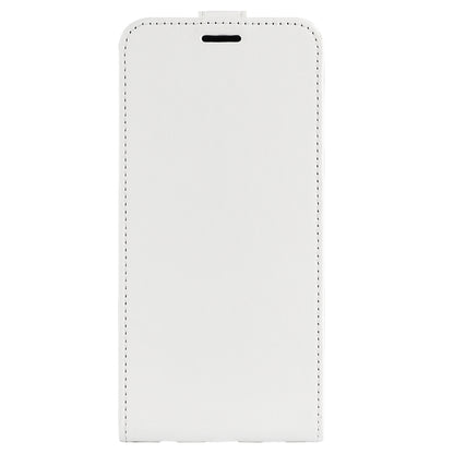 For iPhone 16 Pro R64 Texture Single Vertical Flip Leather Phone Case(White) - iPhone 16 Pro Cases by buy2fix | Online Shopping UK | buy2fix