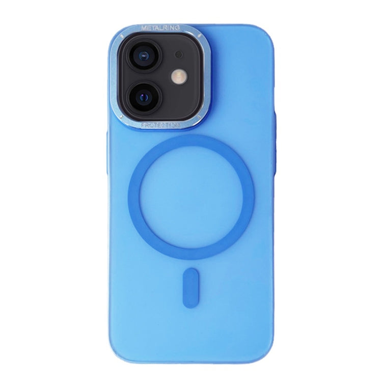 For iPhone 12 Frosted PC MagSafe TPU Phone Case(Blue) - iPhone 12 / 12 Pro Cases by buy2fix | Online Shopping UK | buy2fix