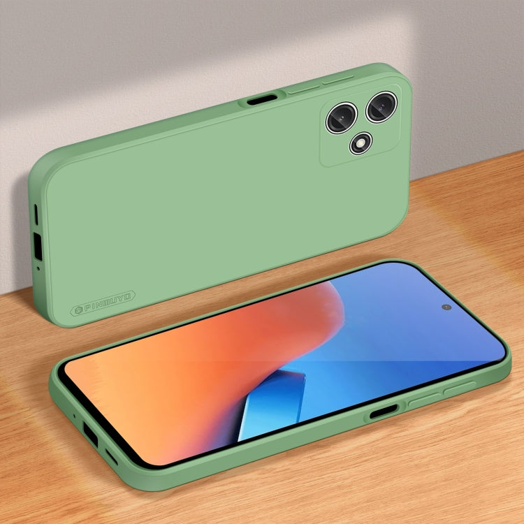 For Xiaomi Redmi 12 5G/Note 12R/Poco M6 Pro PINWUYO Sense Series Liquid Silicone TPU Phone Case(Green) - Xiaomi Cases by PINWUYO | Online Shopping UK | buy2fix