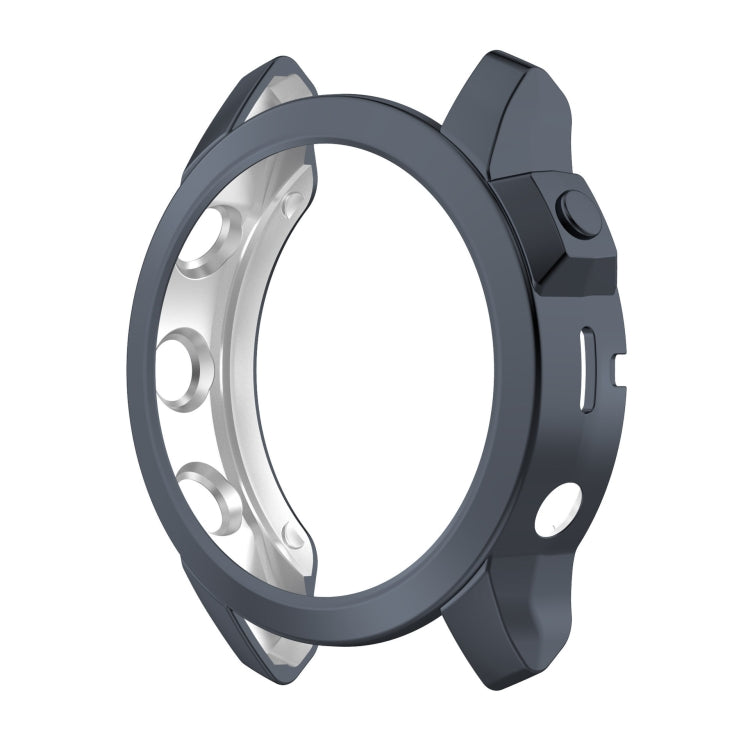 For Garmin Fenix 7S Pro Half Package Electroplated TPU Watch Protective Case(Grey) - Watch Cases by buy2fix | Online Shopping UK | buy2fix