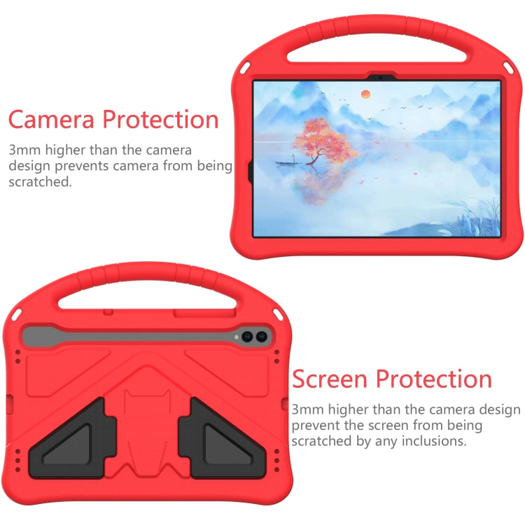 For Samsung Galaxy Tab S9 EVA Shockproof Tablet Case with Holder(Red) - Galaxy Tab S9 Cases by buy2fix | Online Shopping UK | buy2fix