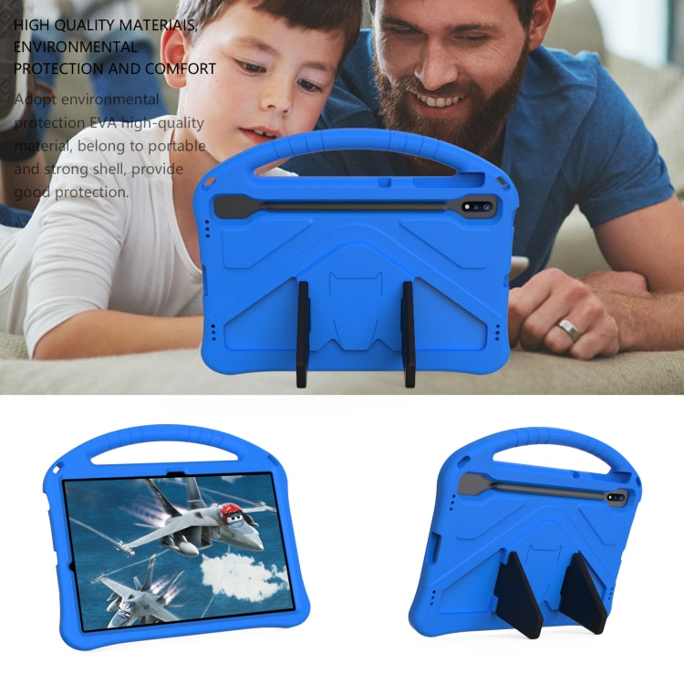 For Samsung Galaxy Tab S10+ 12.4 EVA Shockproof Tablet Case with Holder(Blue) - Tab S10+ Cases by buy2fix | Online Shopping UK | buy2fix