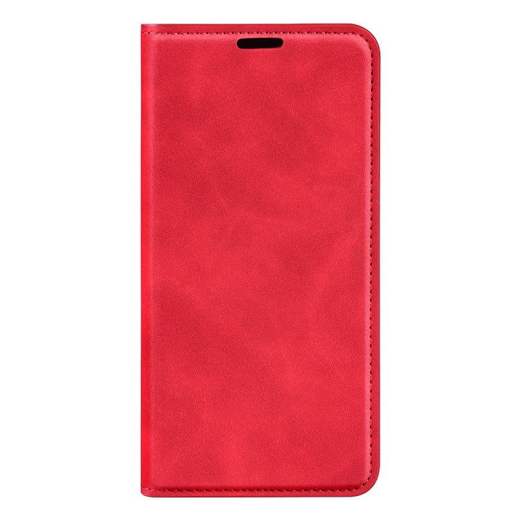 For Motorola Moto G Power 5G 2024 Retro-skin Magnetic Suction Leather Phone Case(Red) - Motorola Cases by buy2fix | Online Shopping UK | buy2fix