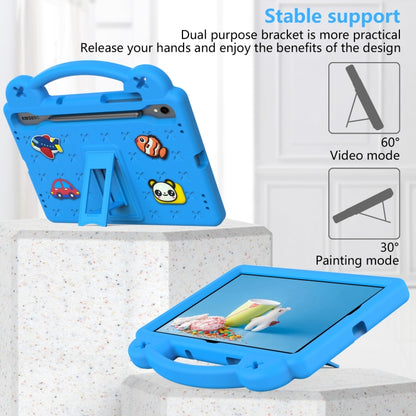 For Samsung Galaxy Tab S9 FE / X510N Handle Kickstand Children EVA Shockproof Tablet Case(Sky Blue) - Galaxy Tab S9 FE by buy2fix | Online Shopping UK | buy2fix