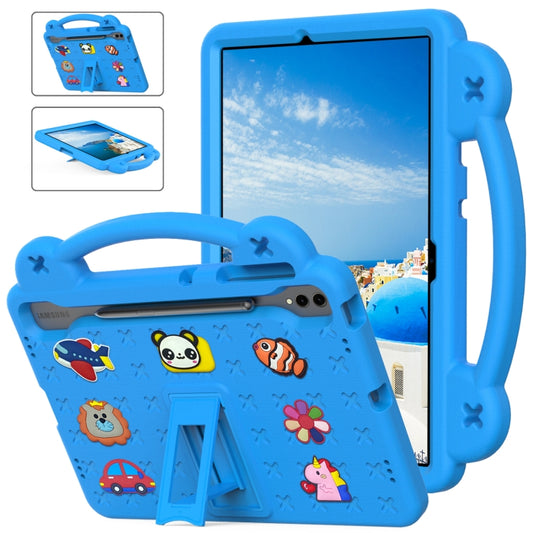 For Samsung Galaxy Tab S9+ 12.4 X810 Handle Kickstand Children EVA Shockproof Tablet Case(Sky Blue) - Galaxy Tab S9+ Cases by buy2fix | Online Shopping UK | buy2fix