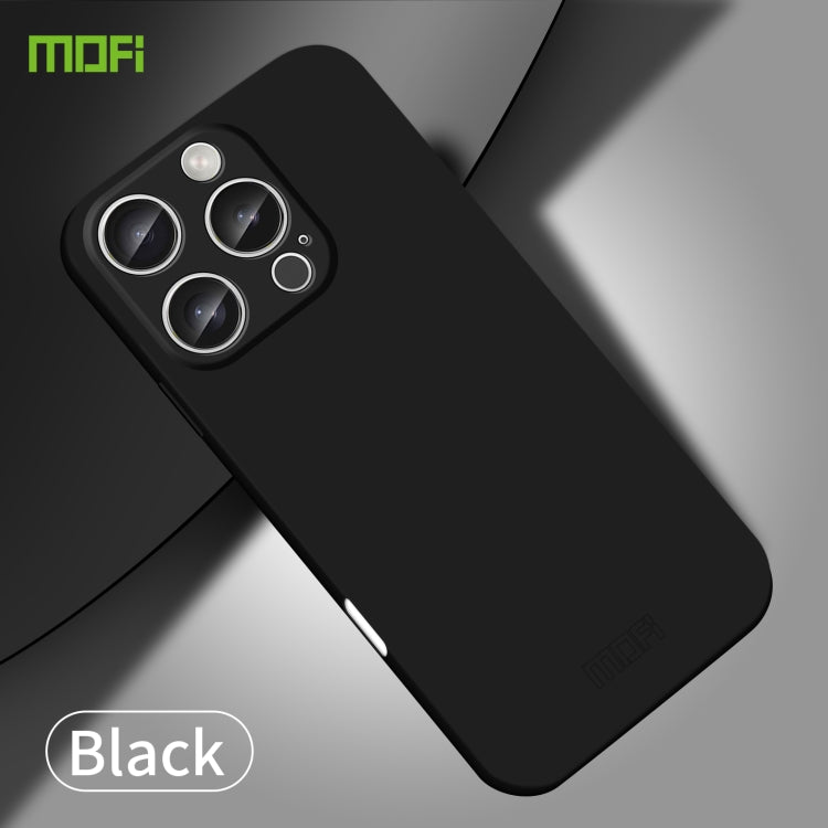 For iPhone 16 Pro Max MOFI Qin Series Skin Feel All-inclusive PC Phone Case(Black) - iPhone 16 Pro Max Cases by MOFI | Online Shopping UK | buy2fix