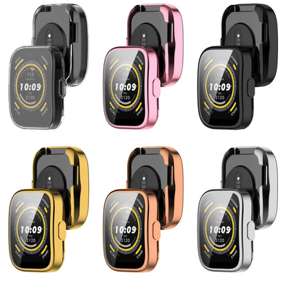 For Amazfit Bip 5 All-Inclusive TPU Protective Case(Rose Gold) - Watch Cases by buy2fix | Online Shopping UK | buy2fix