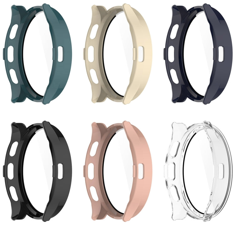 For Garmin Venu 3S PC + Tempered Film Integrated Watch Protective Case(Transparent) - Watch Cases by buy2fix | Online Shopping UK | buy2fix