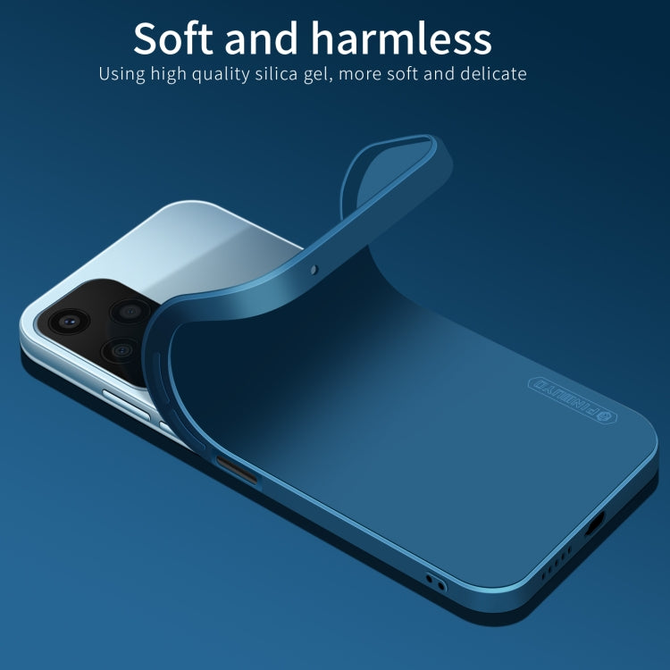 For Honor 200 Lite Global PINWUYO Sense Series Liquid Silicone TPU Phone Case(Blue) - Honor Cases by PINWUYO | Online Shopping UK | buy2fix