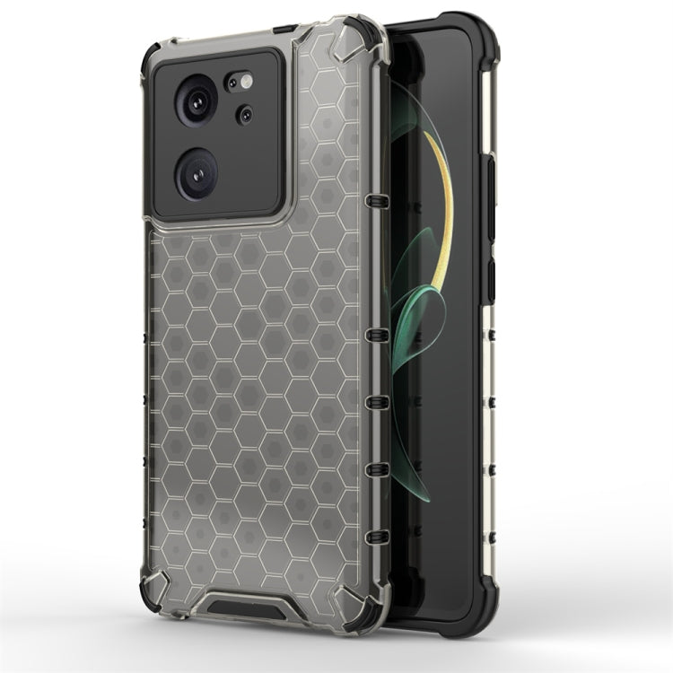 For Xiaomi 13T Pro Shockproof Honeycomb Phone Case(Black) - Xiaomi Cases by buy2fix | Online Shopping UK | buy2fix