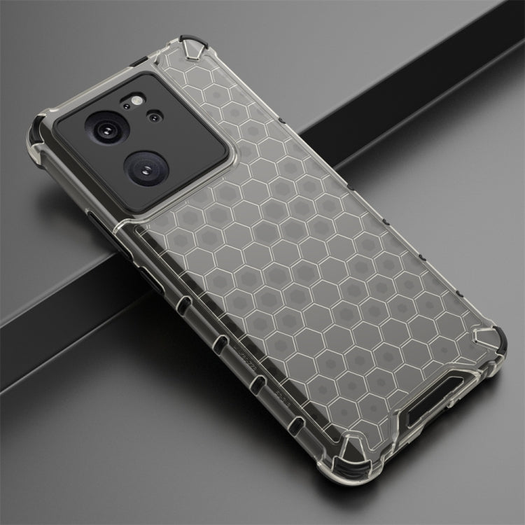 For Xiaomi 13T Pro Shockproof Honeycomb Phone Case(Black) - Xiaomi Cases by buy2fix | Online Shopping UK | buy2fix