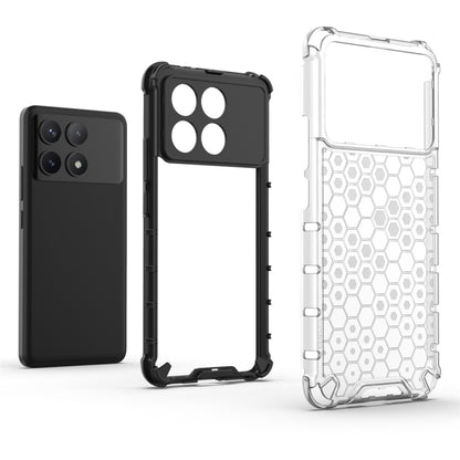 For Redmi K70 Shockproof Honeycomb Phone Case(Black) - Xiaomi Cases by buy2fix | Online Shopping UK | buy2fix