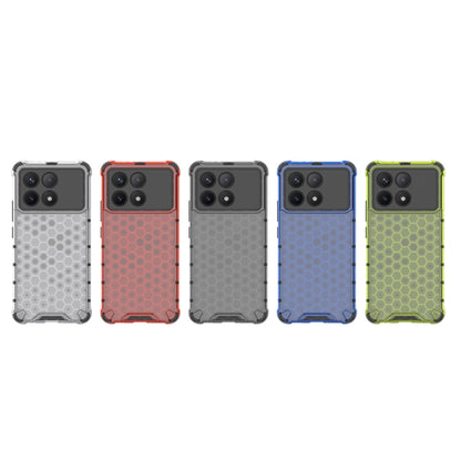 For Xiaomi Poco X6 Pro Shockproof Honeycomb Phone Case(Blue) - Xiaomi Cases by buy2fix | Online Shopping UK | buy2fix